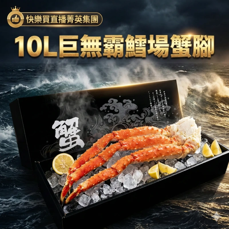 【快樂買冷凍商城】10L巨無霸鱈場蟹