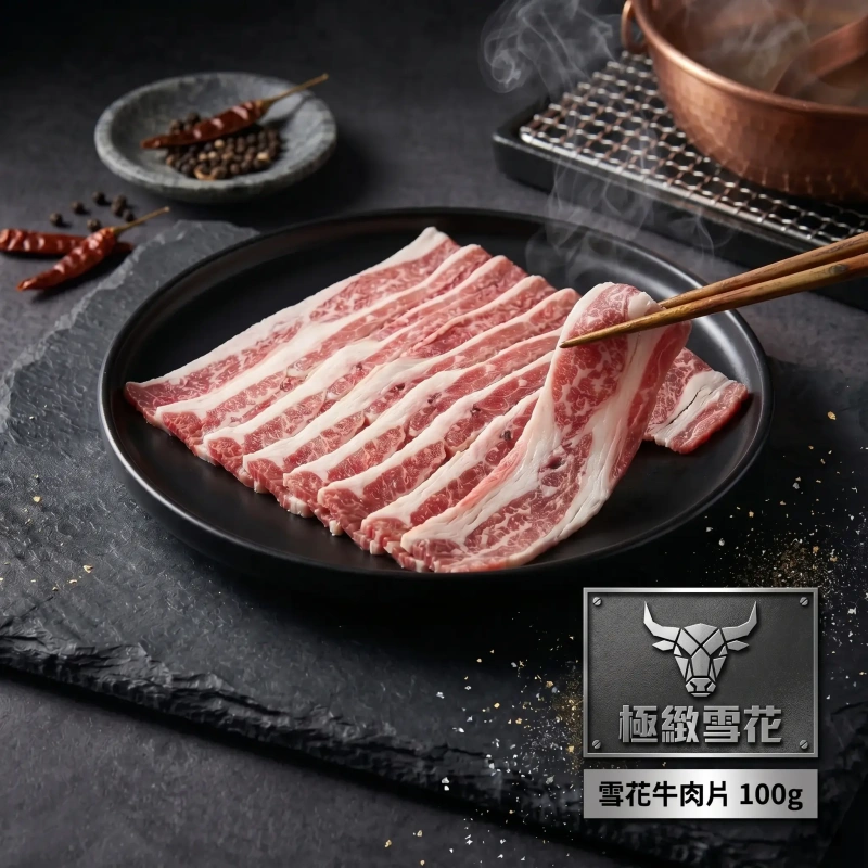 【社群限時優惠】雪花牛肉片 100g