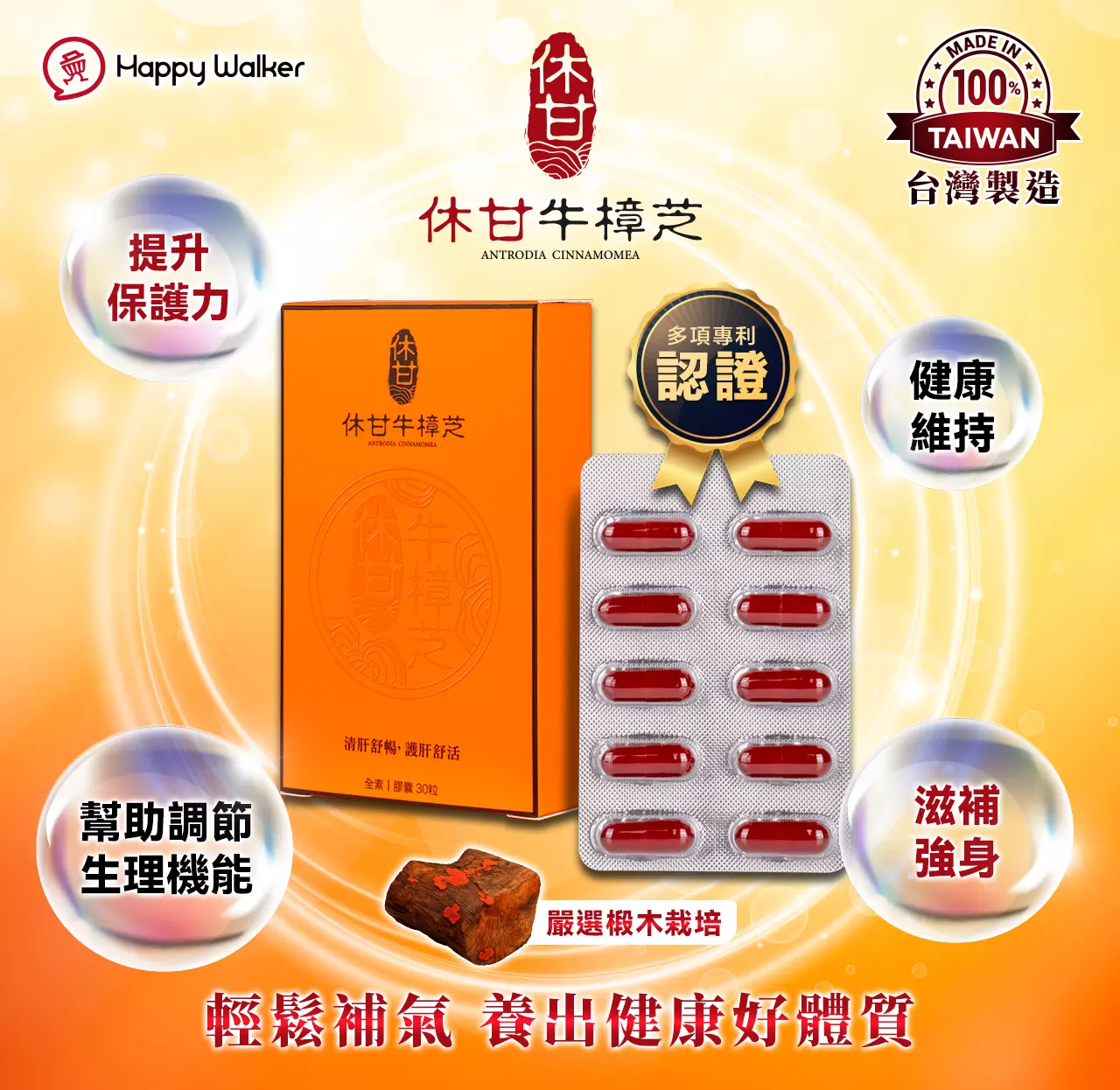 【快樂買保健】休甘牛樟芝