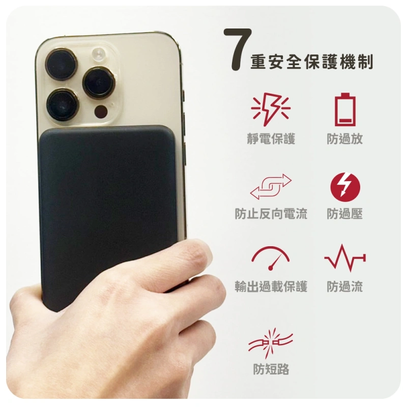 【快樂買3C】SLIM智能磁吸行動電源 5000mAh 1黑+1白